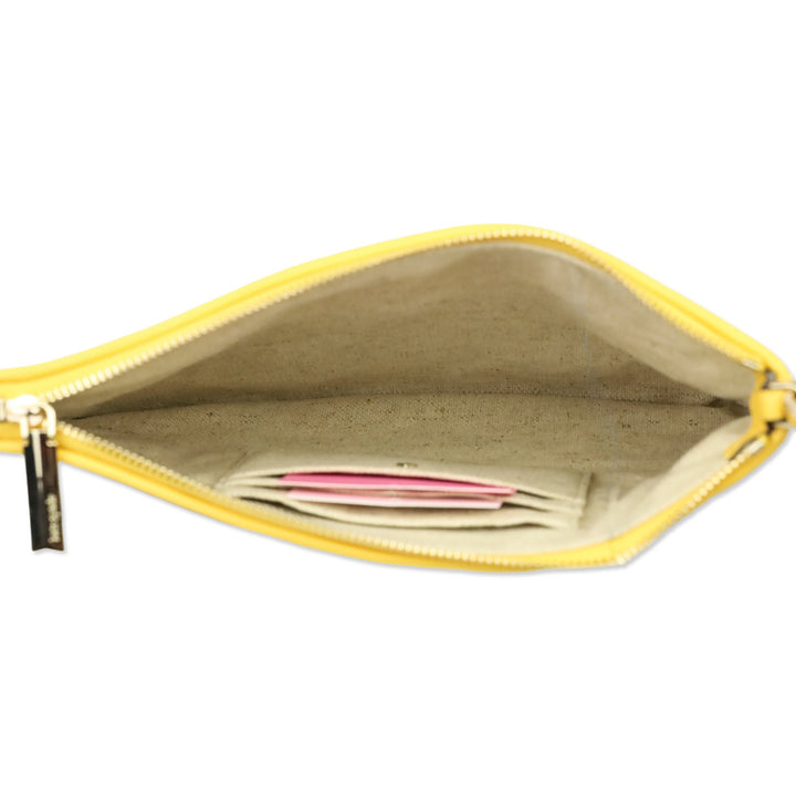 Kate Spade Sunkiss Embroidered Canvas Sun Pouch Wristlet