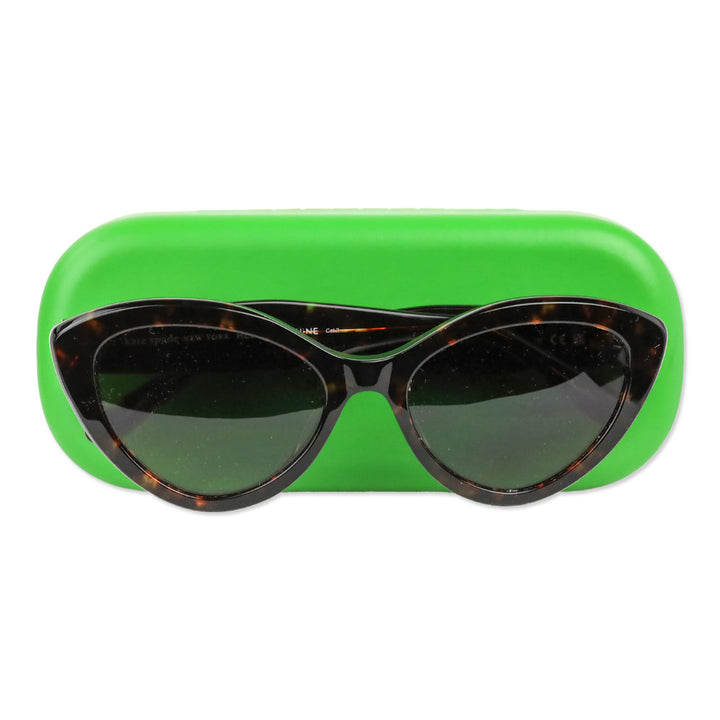 Kate Spade Tortoise Shell Juni G S Cat Eye Sunglasses