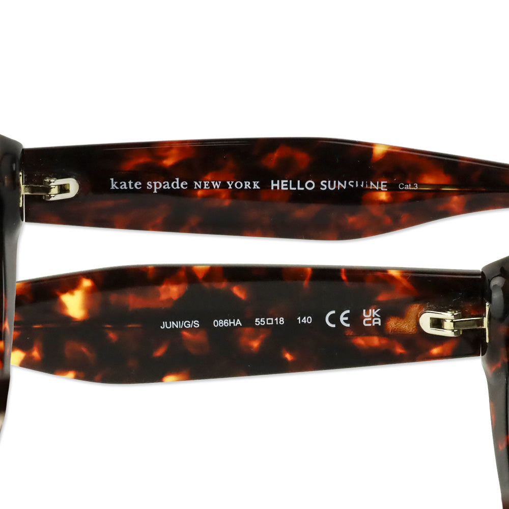 Kate Spade Tortoise Shell Juni G S Cat Eye Sunglasses