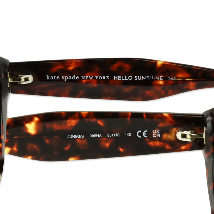 Kate Spade Tortoise Shell Juni G S Cat Eye Sunglasses