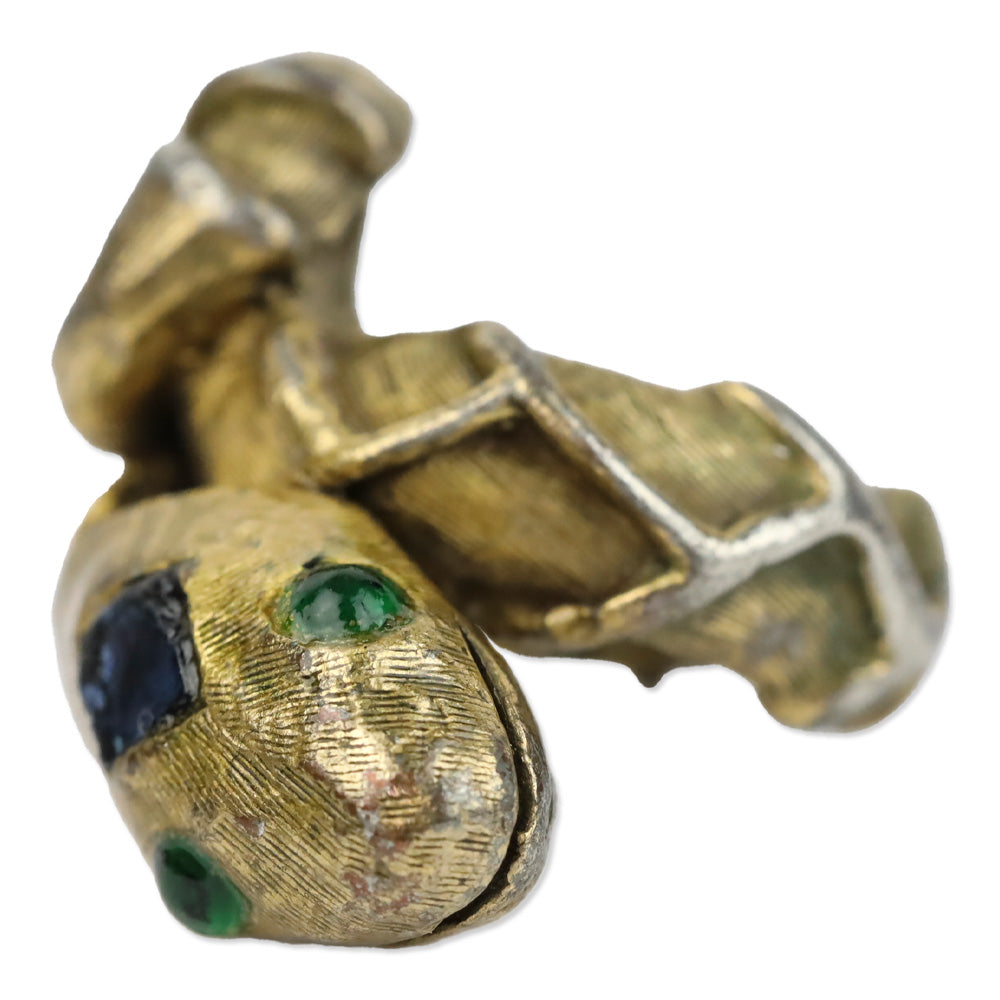 Kenneth Jay Lane Brass Snake Ring