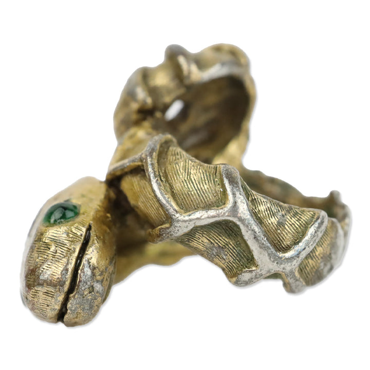Kenneth Jay Lane Brass Snake Ring