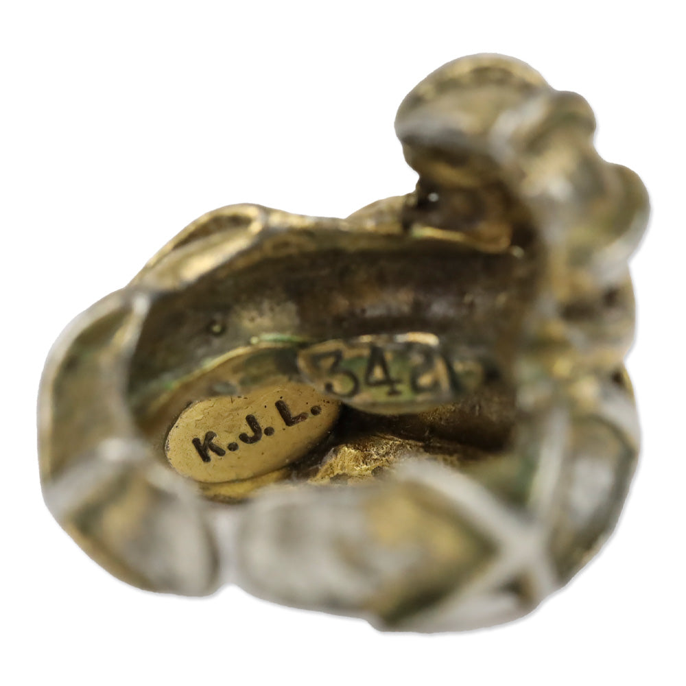 Kenneth Jay Lane Brass Snake Ring