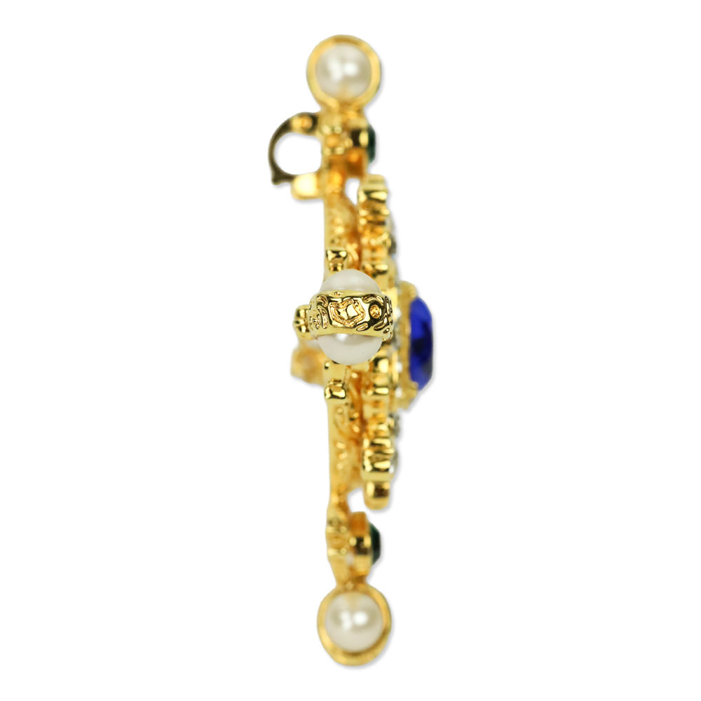 Kenneth Jay Lane KJL Countess Cross Brooch