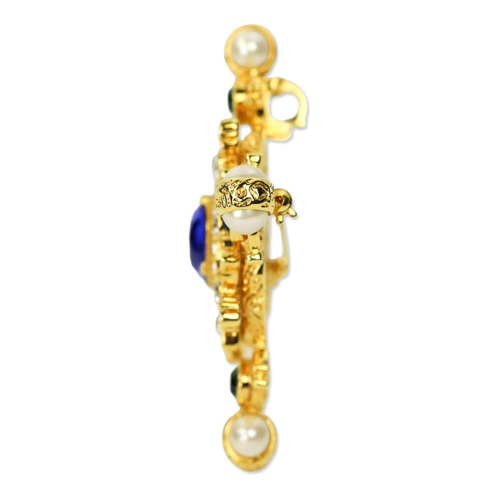 Kenneth Jay Lane KJL Countess Cross Brooch