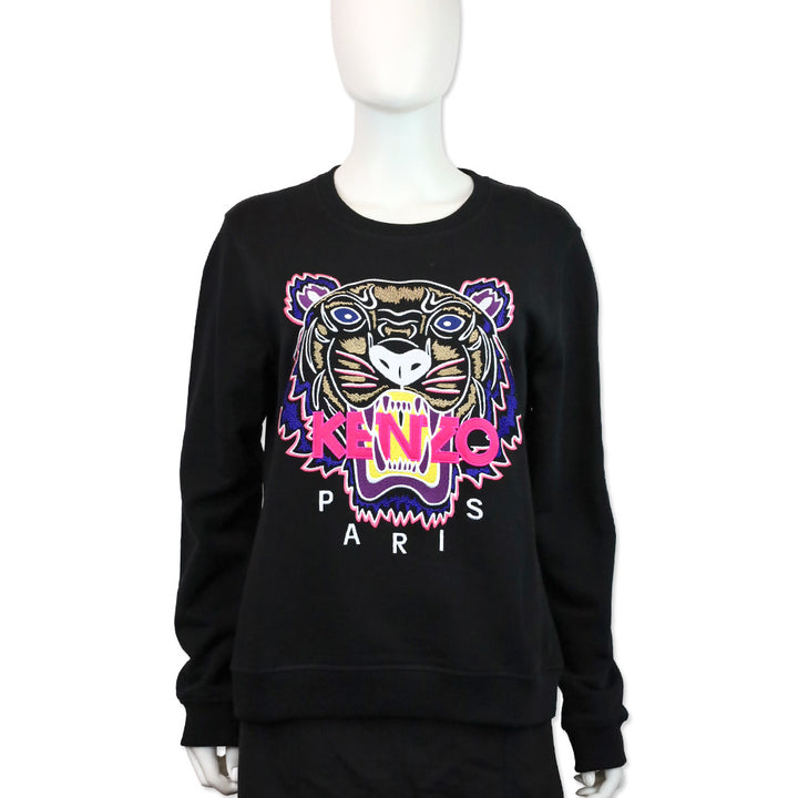 Kenzo Black Classic Tiger Slim Sweatshirt