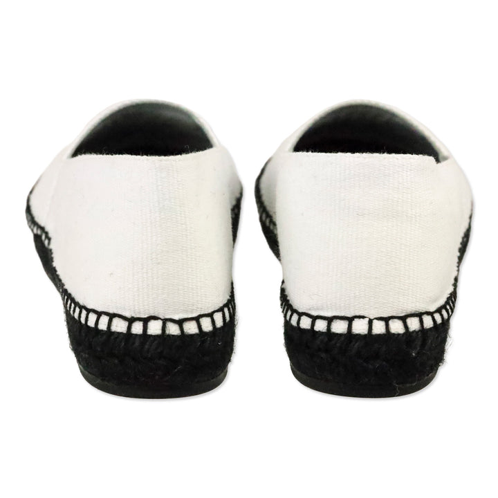 Kenzo White Canvas Green Classic Tiger Espadrilles