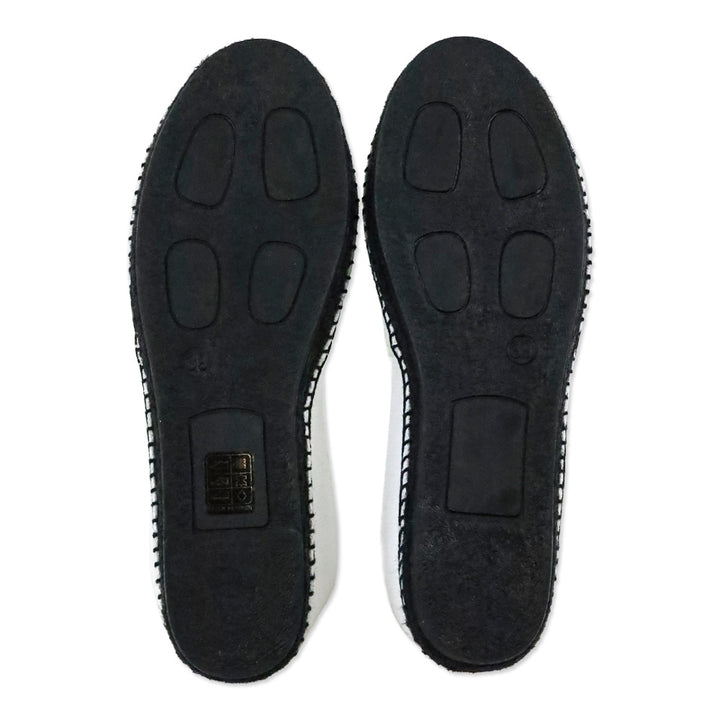 Kenzo White Canvas Green Classic Tiger Espadrilles