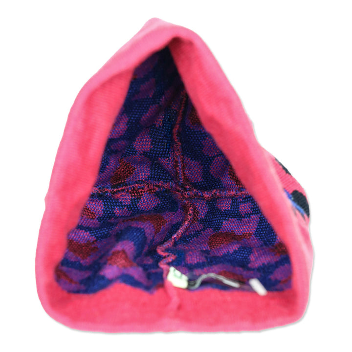 Kenzo Wool-Blend Knit Pink Leopard-Print Beanie