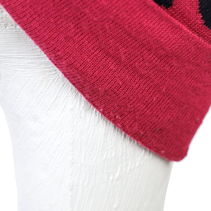 Kenzo Wool-Blend Knit Pink Leopard-Print Beanie