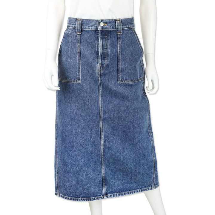 Khatie Genevieve Boone Denim Midi Skirt