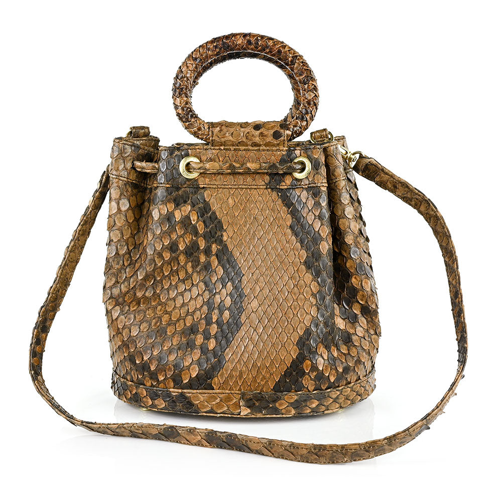 Kieselstein-Cord Python Bucket Bag
