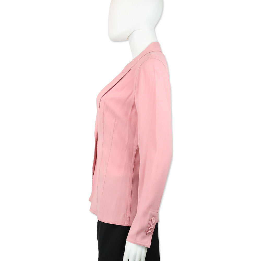 Kobi Halperin Petal Pink Crepe Eden Jacket