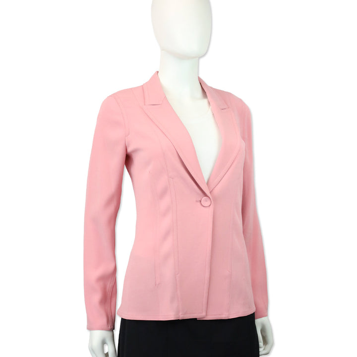Kobi Halperin Petal Pink Crepe Eden Jacket