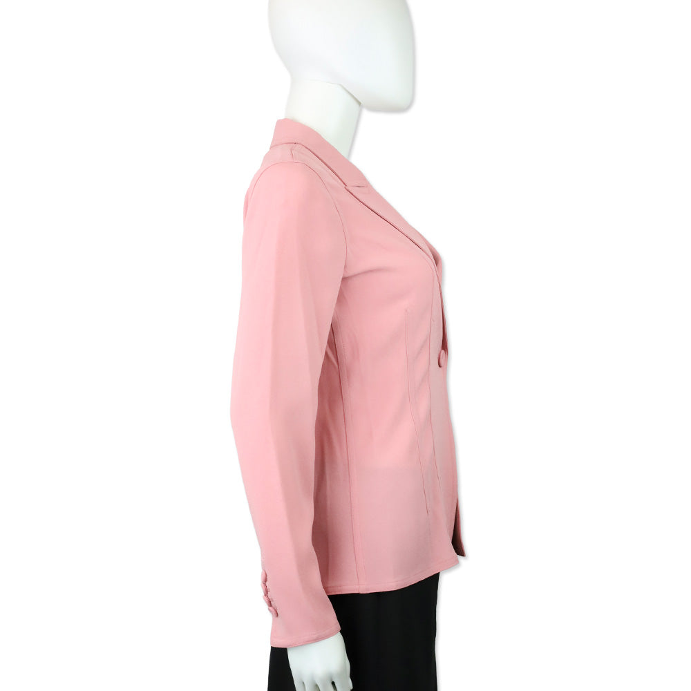 Kobi Halperin Petal Pink Crepe Eden Jacket