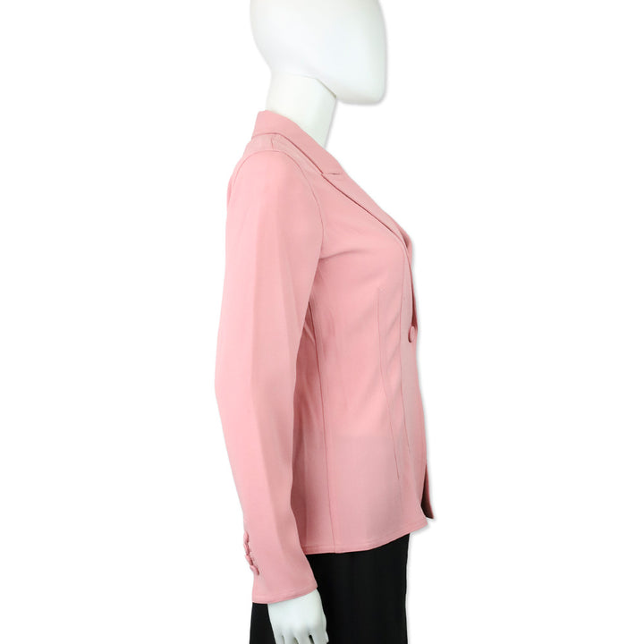 Kobi Halperin Petal Pink Crepe Eden Jacket