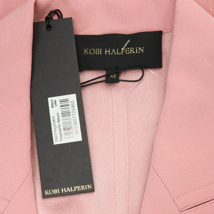 Kobi Halperin Petal Pink Crepe Eden Jacket