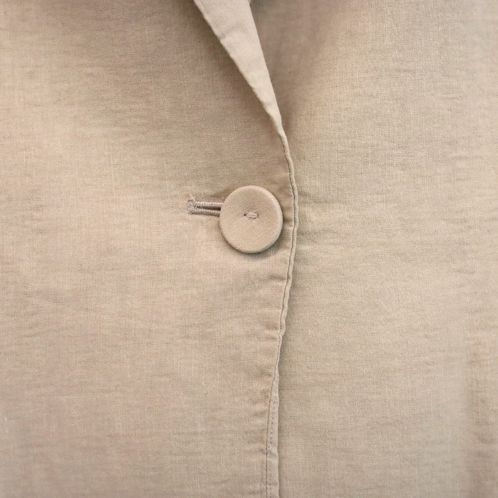Kobi Halperin Sharon Beige Linen Blend Single Button Blazer