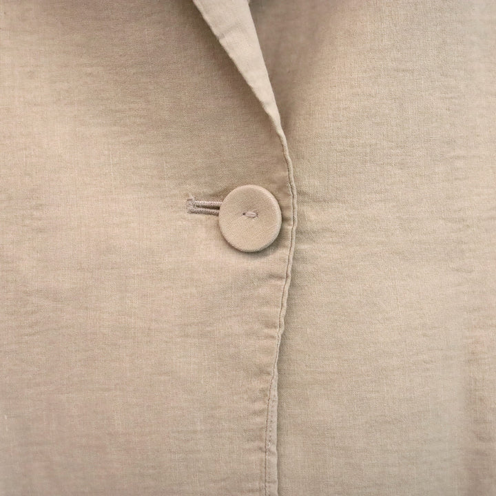 Kobi Halperin Sharon Beige Linen Blend Single Button Blazer