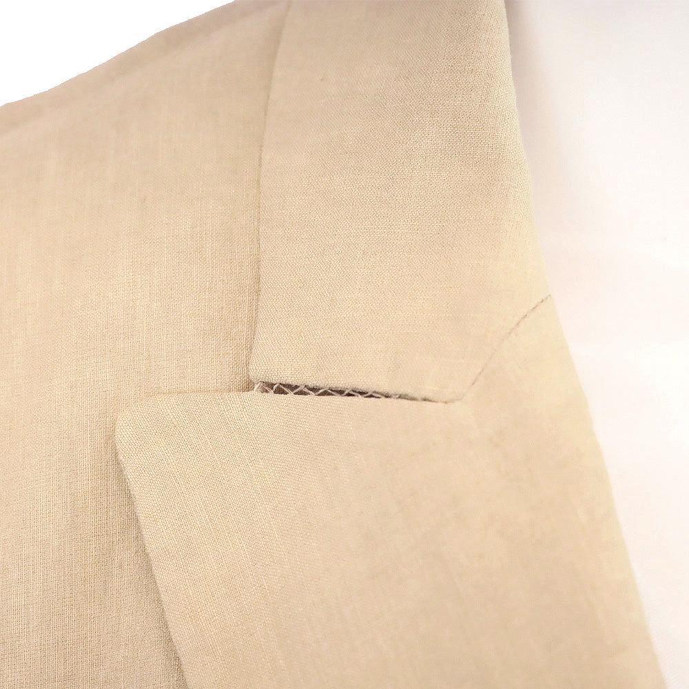 Kobi Halperin Sharon Beige Linen Blend Single Button Blazer