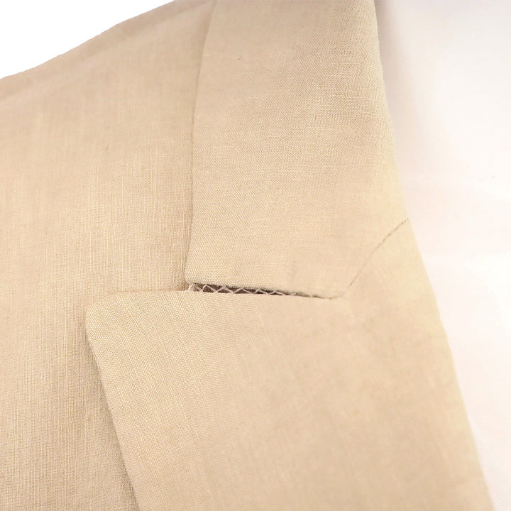 Kobi Halperin Sharon Beige Linen Blend Single Button Blazer
