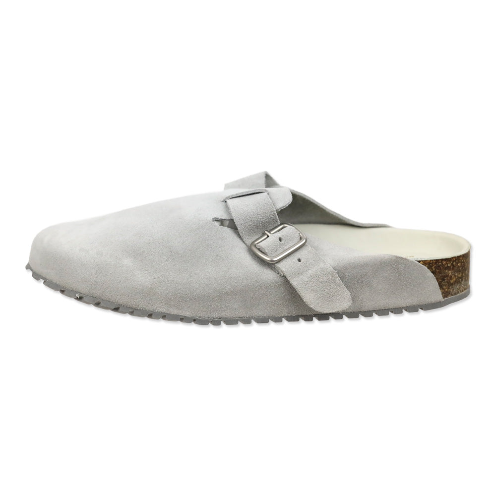Koio Feather Grey Suede Clog Suede Grey Salerno Clog