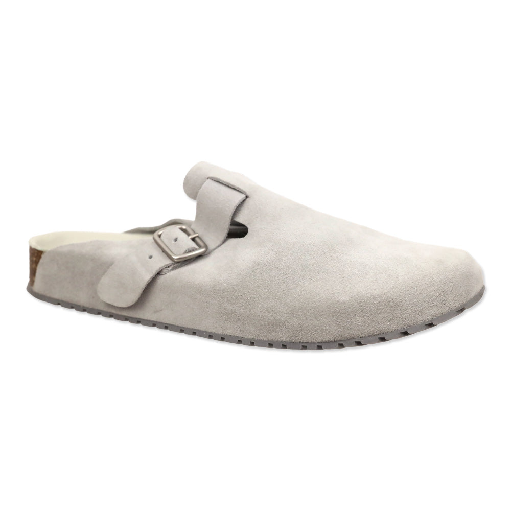 Koio Feather Grey Suede Clog Suede Grey Salerno Clog
