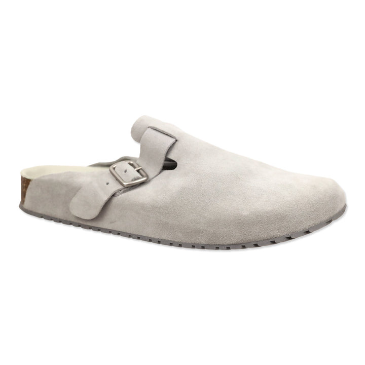 Koio Feather Grey Suede Clog Suede Grey Salerno Clog