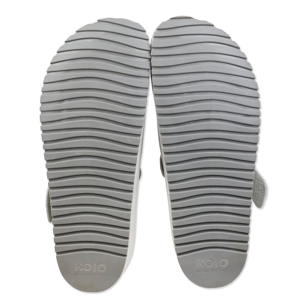 Koio Feather Grey Suede Clog Suede Grey Salerno Clog