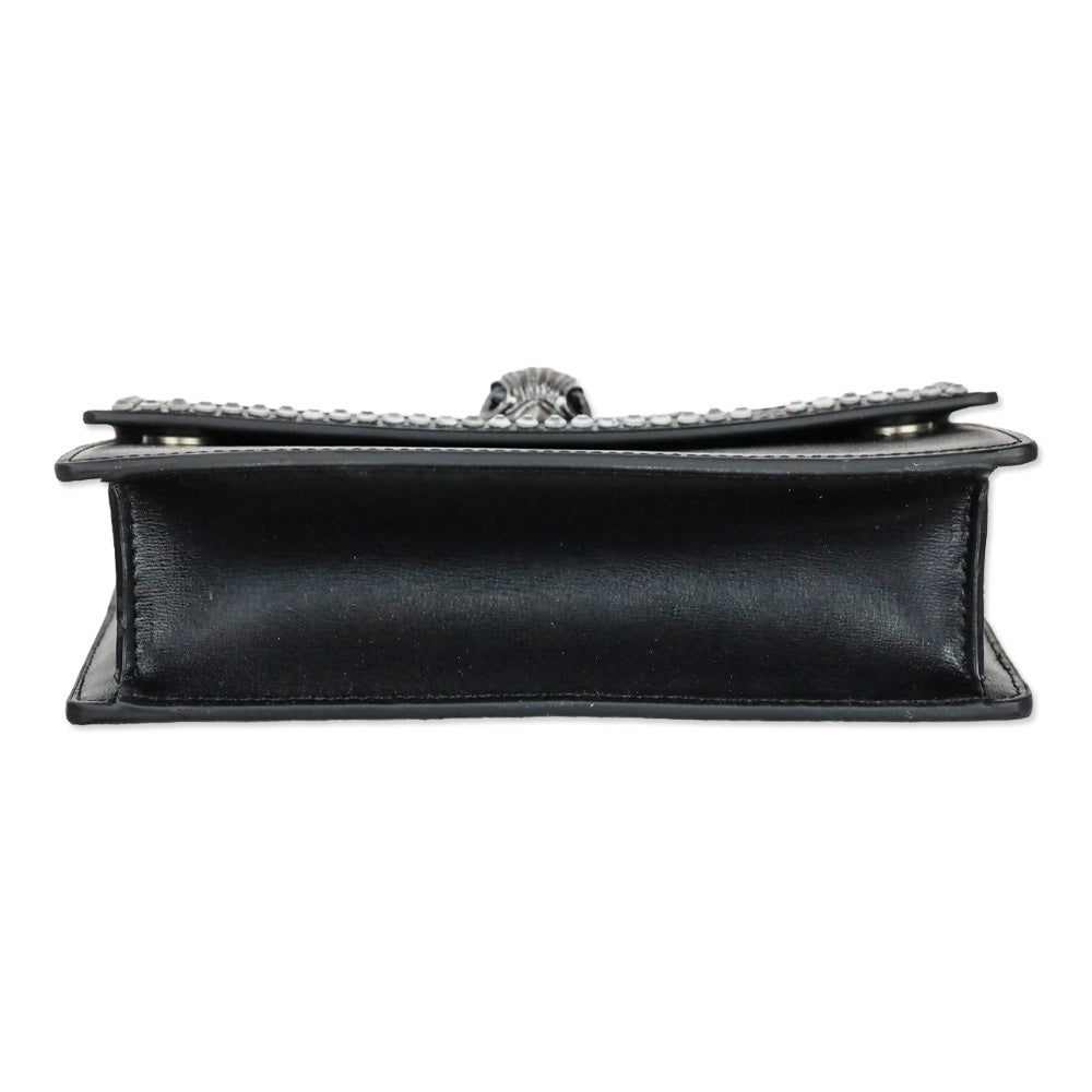 Kurt Geiger Dark Green Tiger Print Cow Fur Leather Shoreditch Small Crossbody