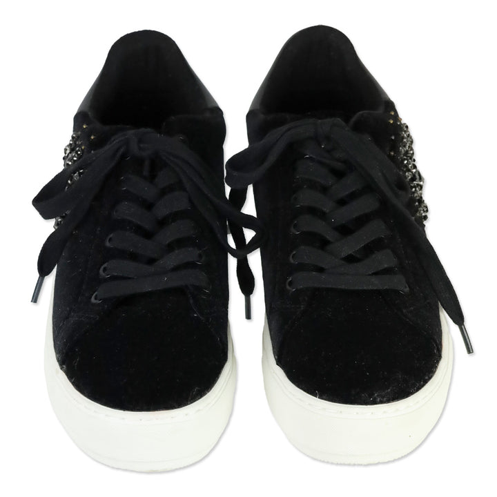 Kurt Geiger London Black Suede Black Laney Eye Sneaker