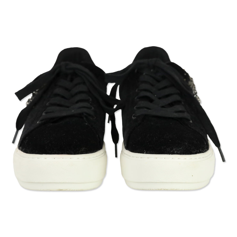 Kurt Geiger London Black Suede Black Laney Eye Sneaker