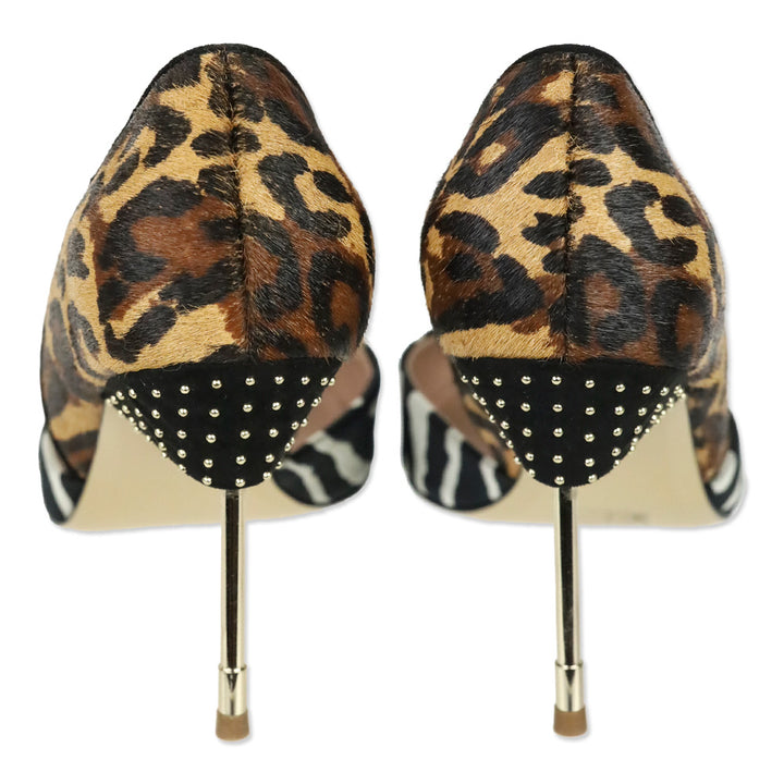 Kurt Geiger London Mixed Animal Print Calf Hair Bond 90 D'Orsay Pump