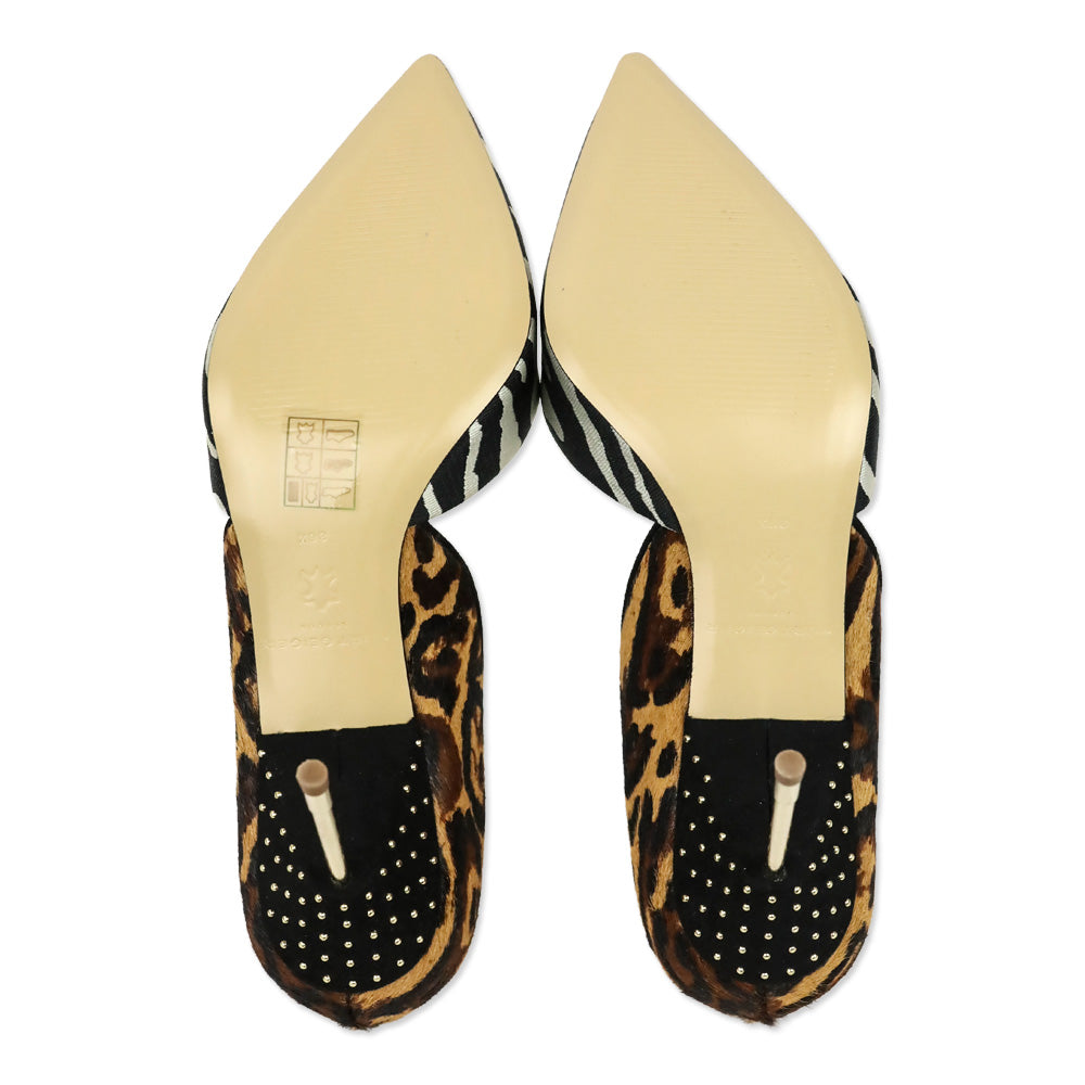 Kurt Geiger London Mixed Animal Print Calf Hair Bond 90 D'Orsay Pump