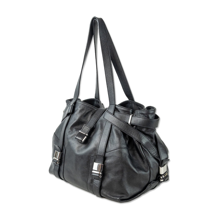 L.K. Bennett Black Leather Tote