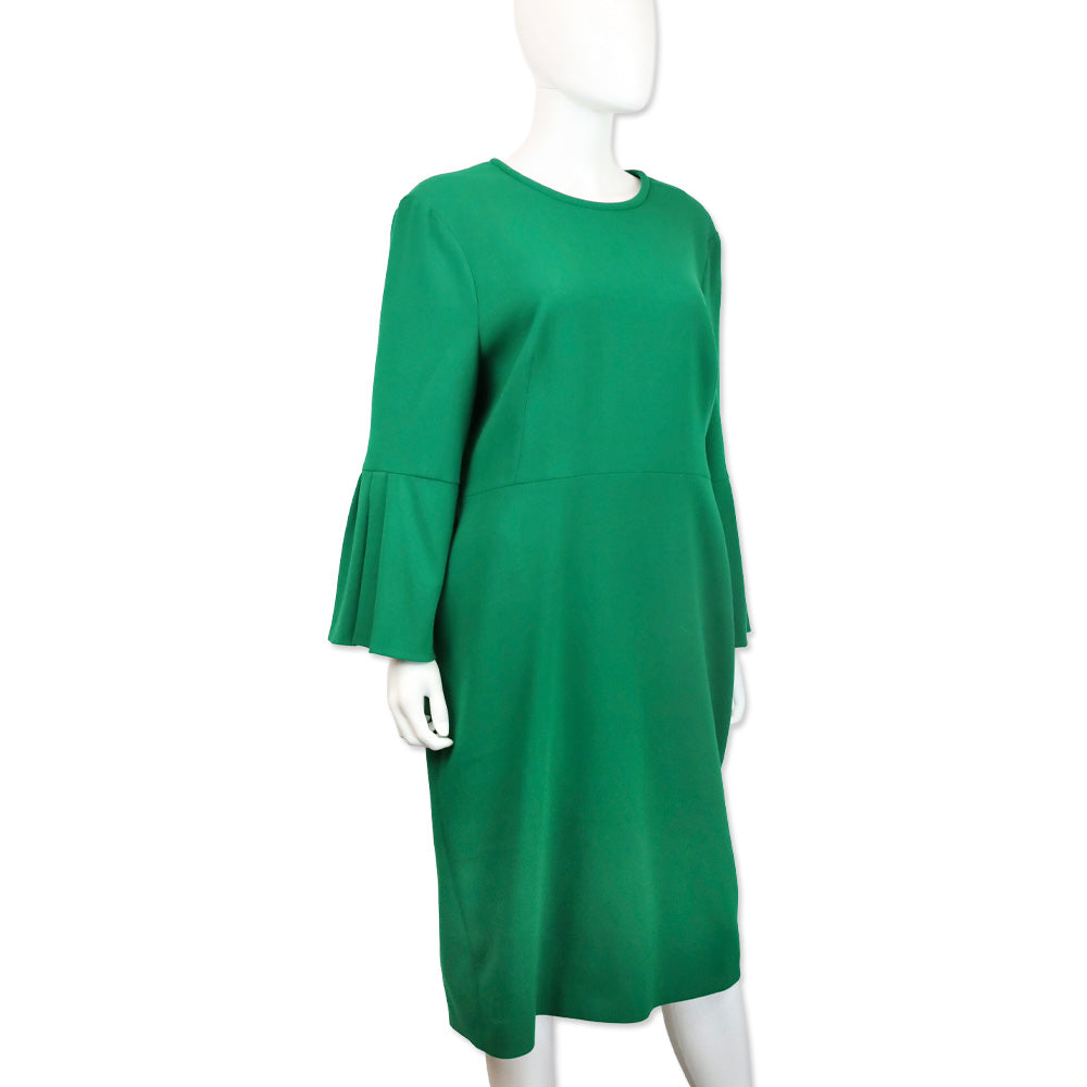 L.K. Bennett Green Doris Bell Sleeve Midi Dress