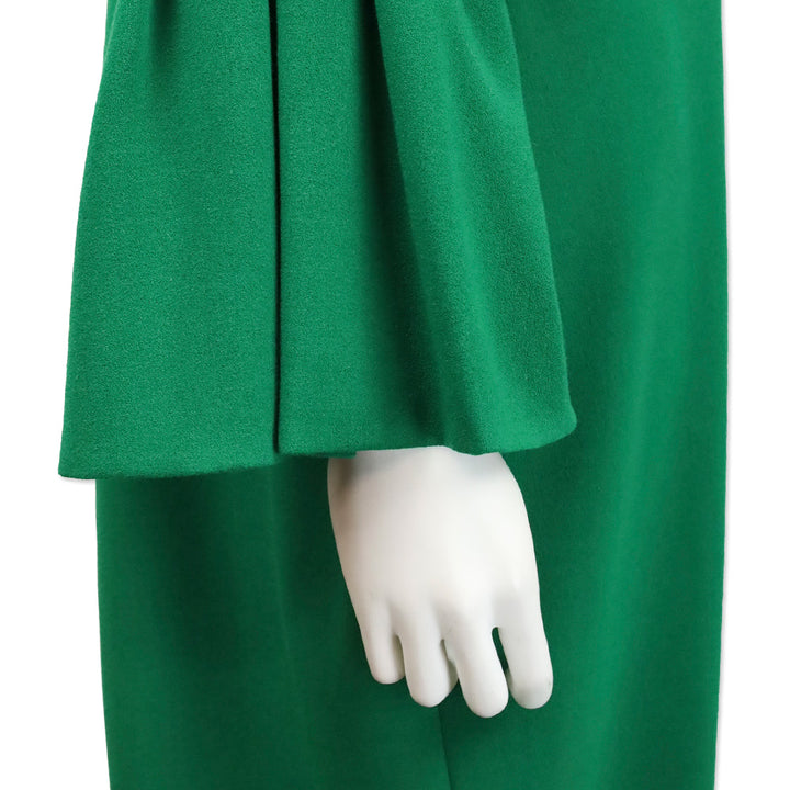 L.K. Bennett Green Doris Bell Sleeve Midi Dress