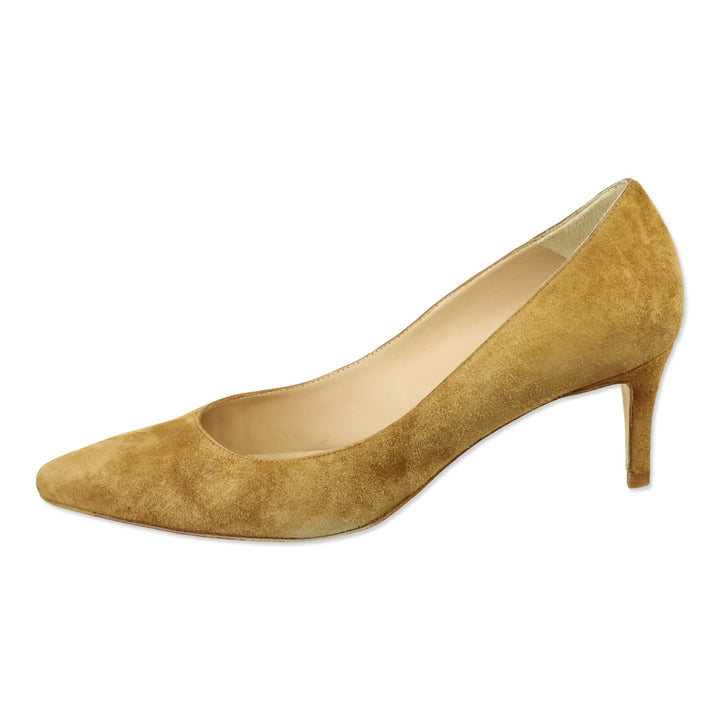 L.K. Bennett Tan Suede Elma Pumps