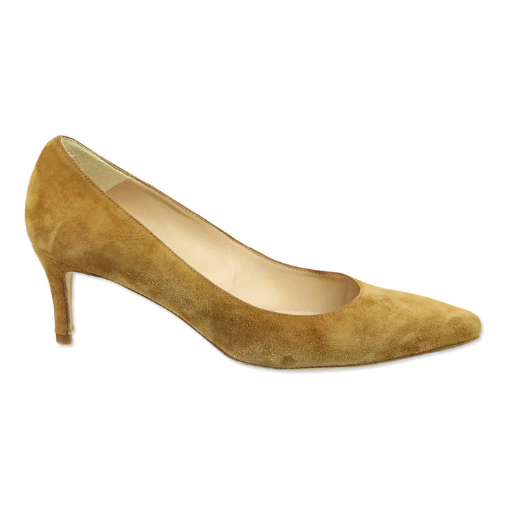 L.K. Bennett Tan Suede Elma Pumps