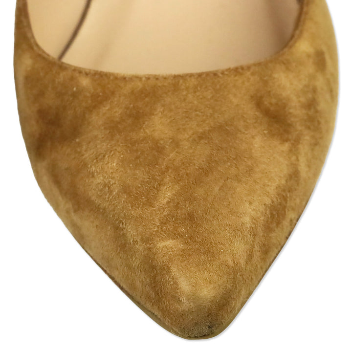 L.K. Bennett Tan Suede Elma Pumps