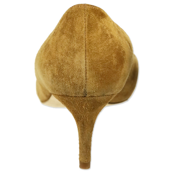 L.K. Bennett Tan Suede Elma Pumps