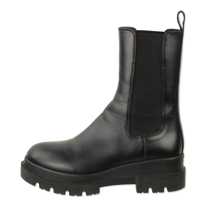 LA Canadienne Black Leather Braydon Boot
