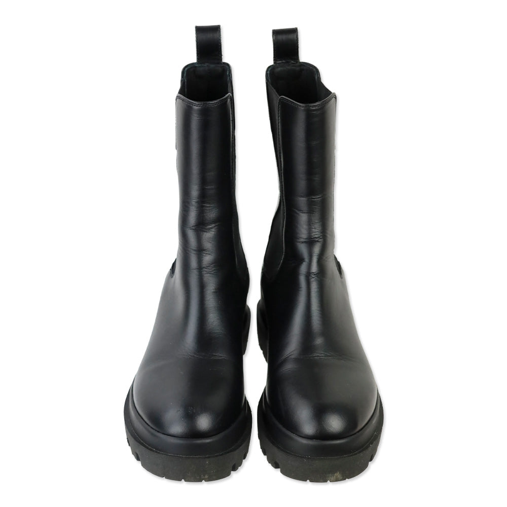 LA Canadienne Black Leather Braydon Boot