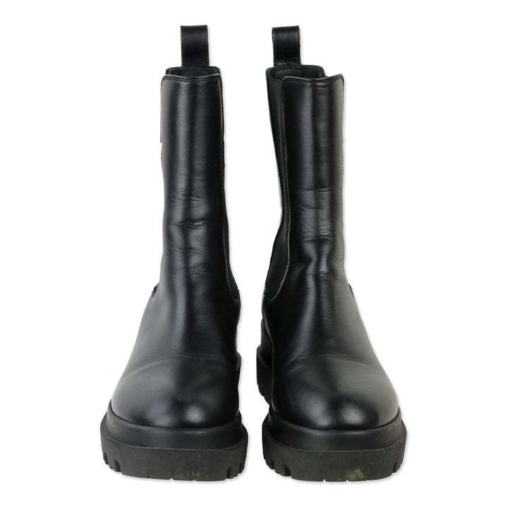LA Canadienne Black Leather Braydon Boot