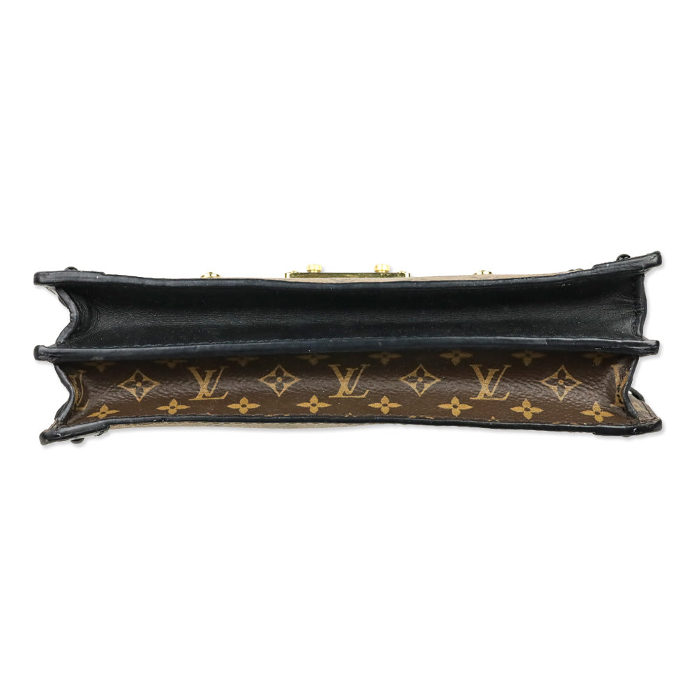 LV Monogram Canvas Reverse Trunk Clutch Bag