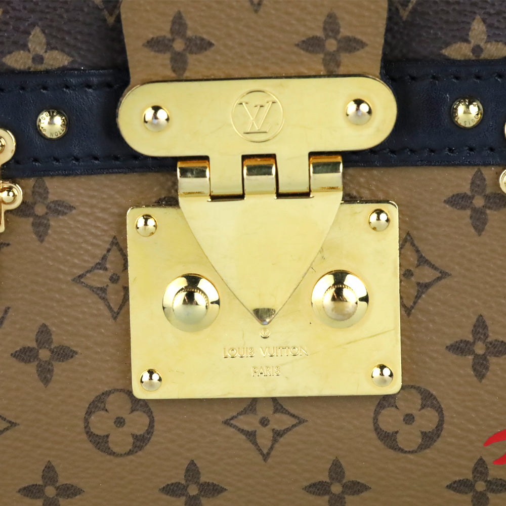LV Monogram Canvas Reverse Trunk Clutch Bag