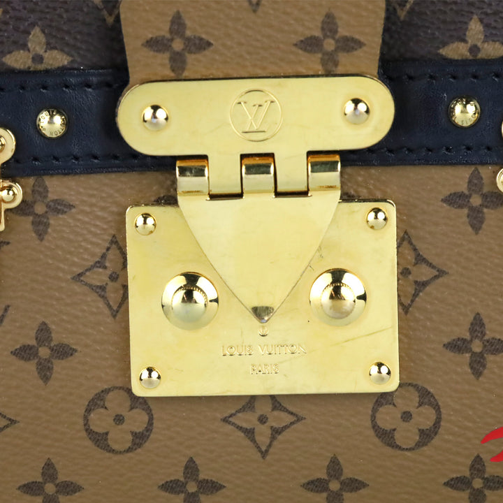 LV Monogram Canvas Reverse Trunk Clutch Bag
