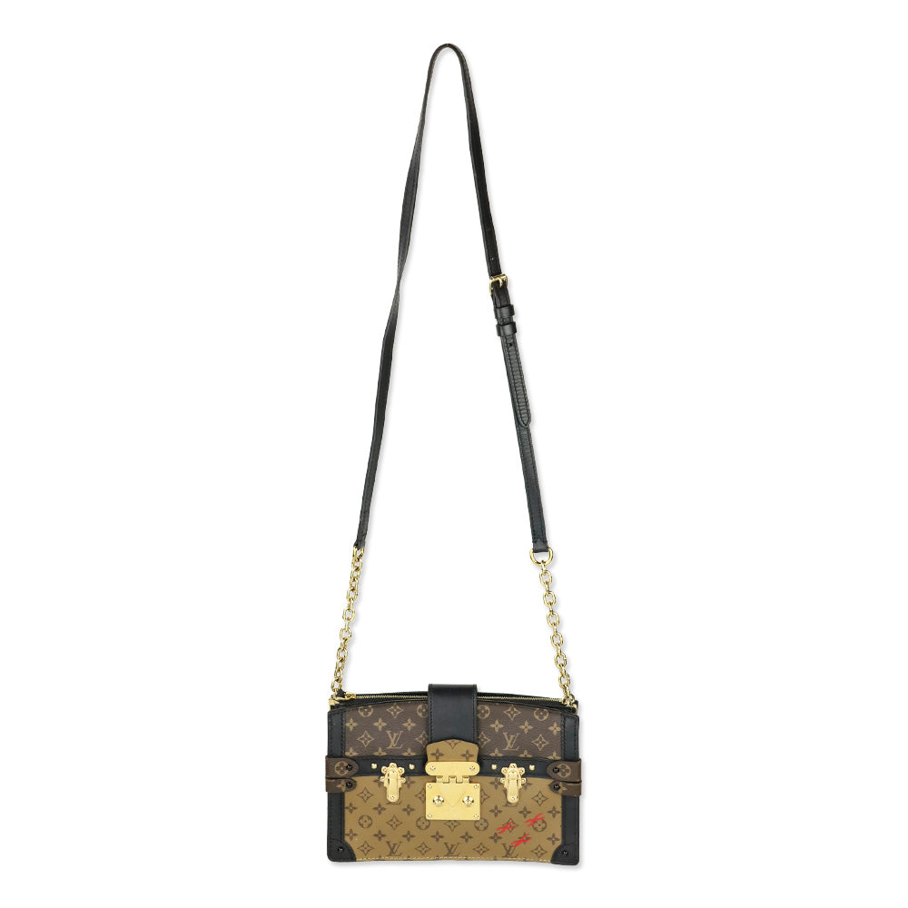 LV Monogram Canvas Reverse Trunk Clutch Bag