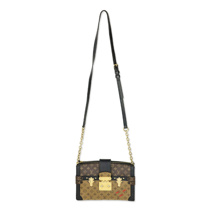 LV Monogram Canvas Reverse Trunk Clutch Bag