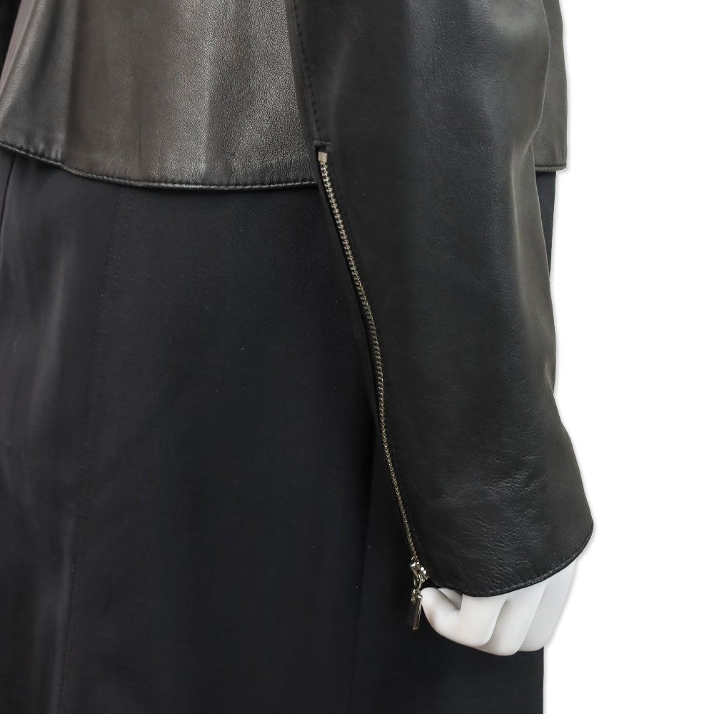 L'Agence Mercer Black Leather Motorcycle Jacket